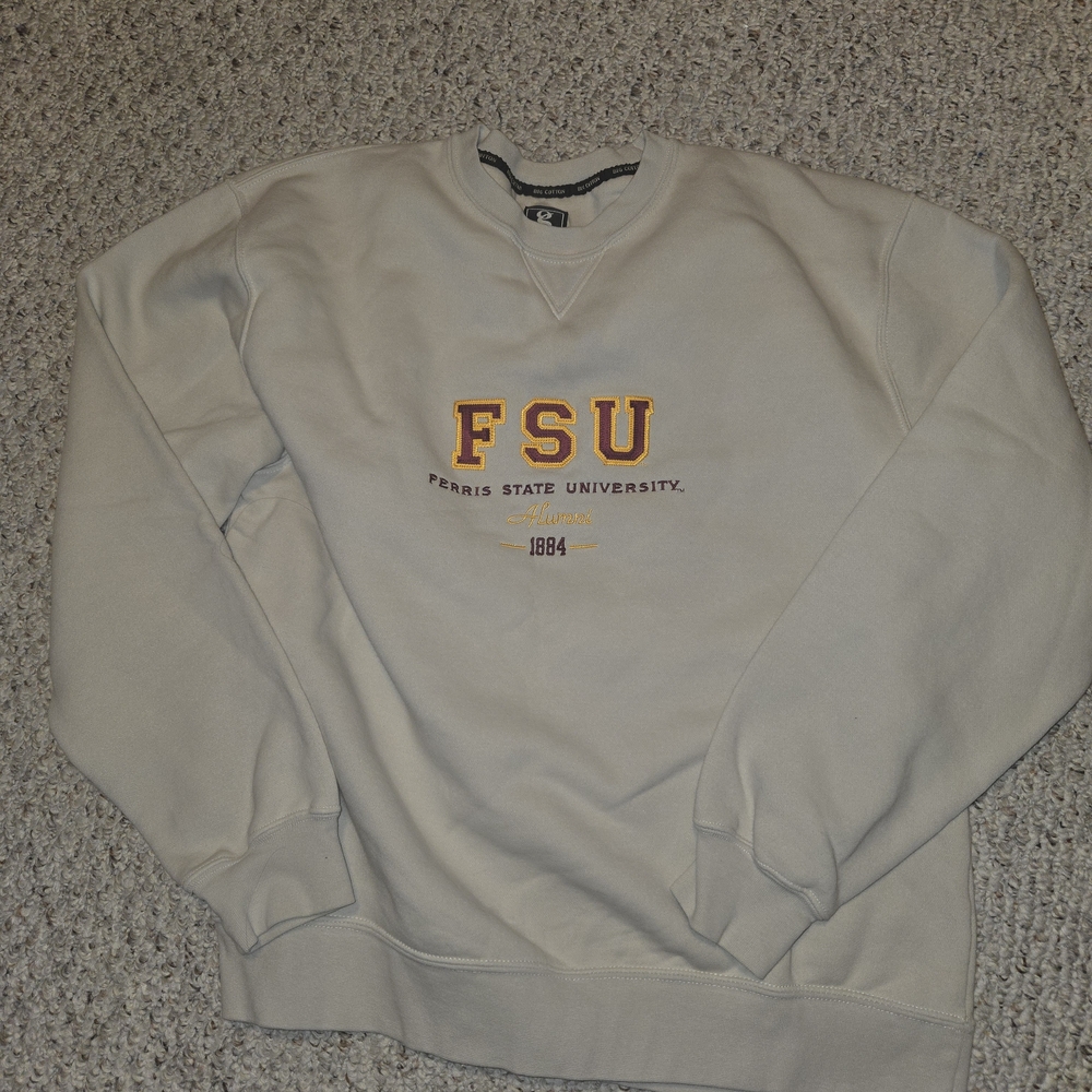 Gear For Sports Cream Crewneck FSU Sweatshirt with Gold/Maroon Logo